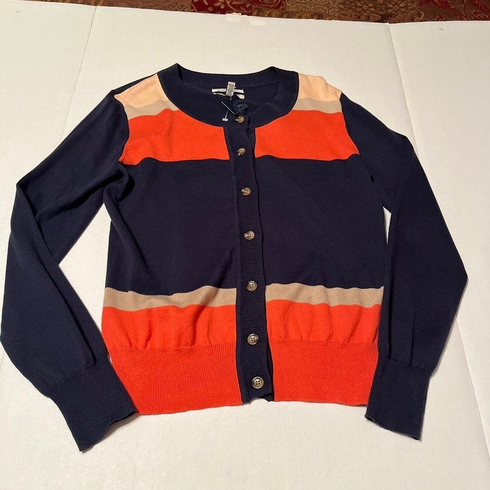 G.H. Bass & Co. colorblock striped cardigan Womens Size Medium NEW‎ - Picture 12 of 12